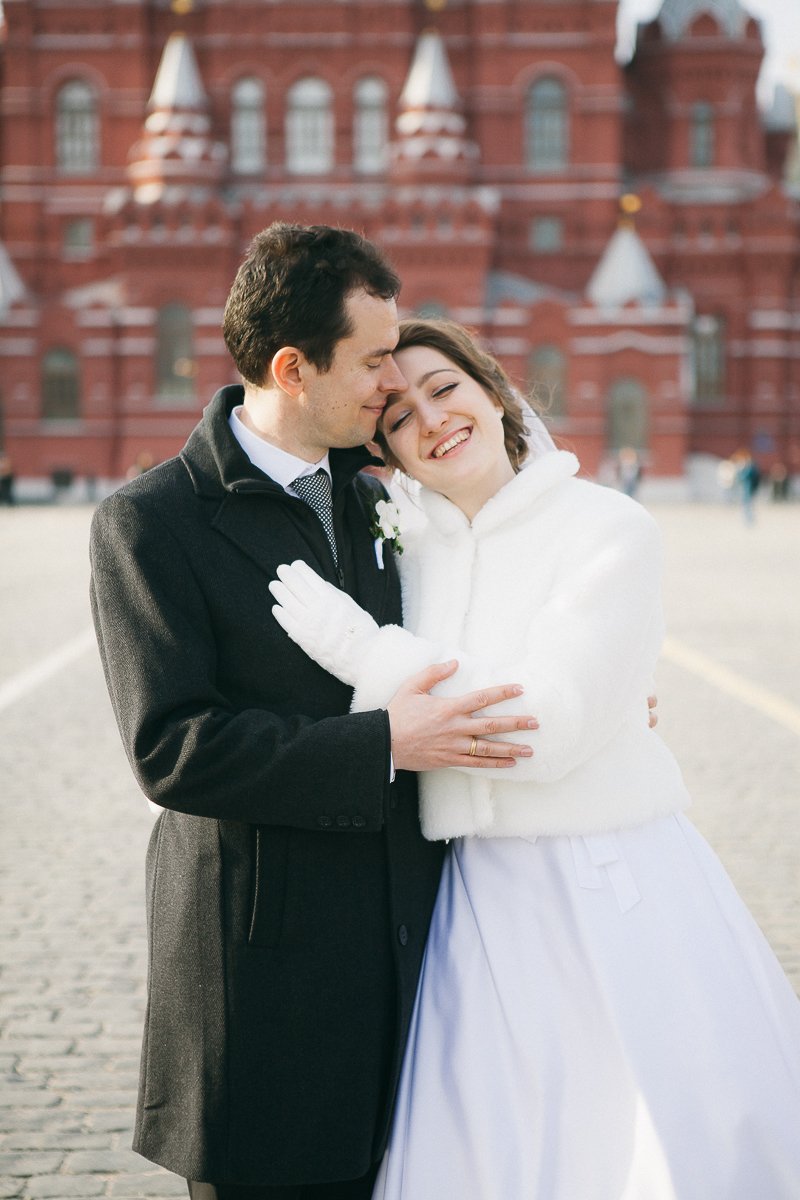 Свадебная фотосессия Ирины и Сильвио на площади